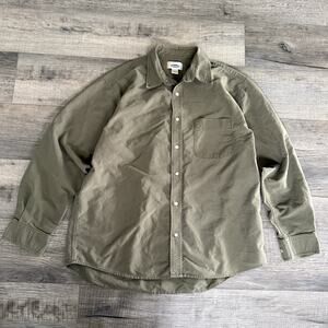 Vtg 90’s Old Navy Army Green Button Up Shirt Men’s Large Cotton Gorpcore Pocket